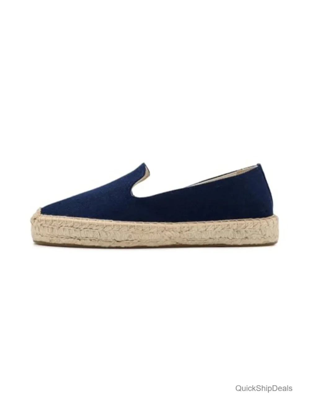 Soludos Smoking Platform Espadrille Women's Cotton Slip-On Flats
